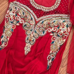 ❗️Sale❗️ Red Floor length dress/ gown/ anarkeli